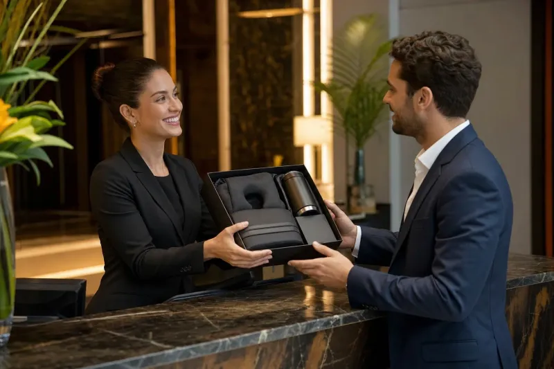 Kits para Hotelaria e Turismo em uso